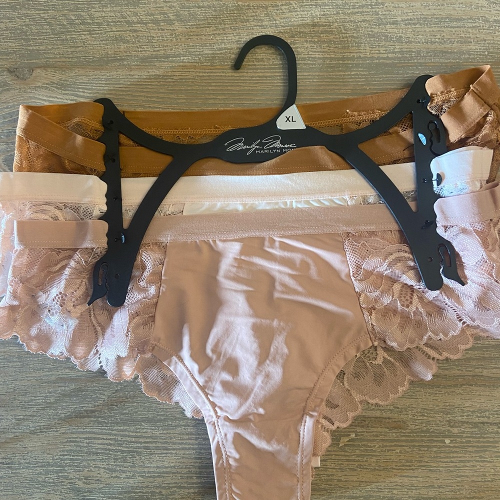 NWT 3 pair Marilyn Monroe XL Panties Underwear lace